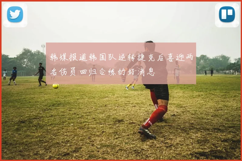 韩媒报道韩国队逆转捷克后喜迎两名伤员回归合练的好消息